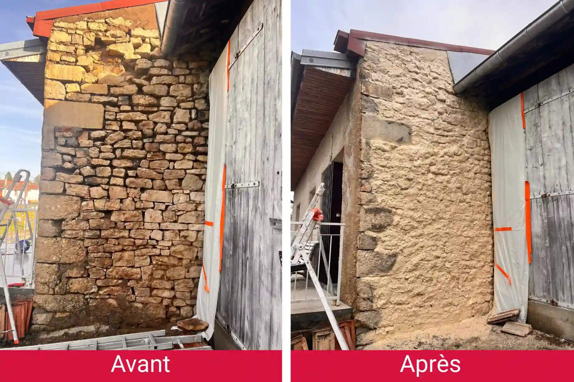 Rénovation mur en pierre Besançon
